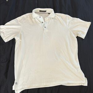 Greyson Polo Shirt – Off-White (Men’s Medium, Casual Knit)